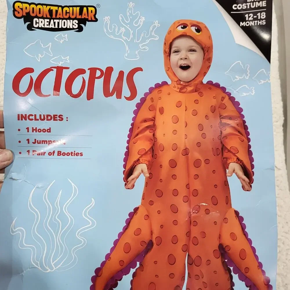 NEW Halloween costume toddler OCTOPUS COSTUME size 12-18 mths
